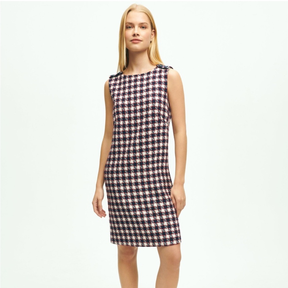Brooks Brothers Cotton Blend Boucle Shift Dress. Size 6